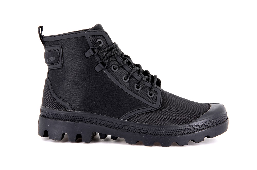 Botas Palladium PAMPA RAINS Hombre Negras | Costa Rica-54768